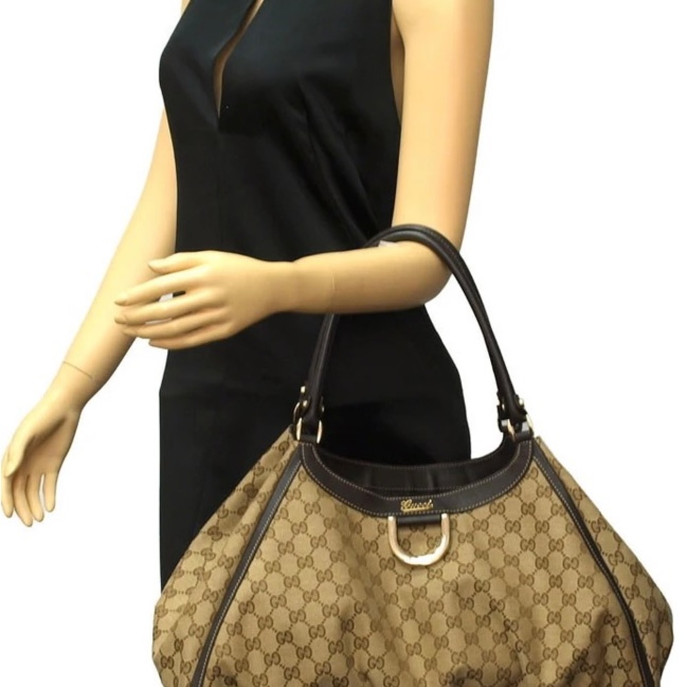 Gucci GG Canvas D Ring Shoulder Bag - Picture 2 of 16